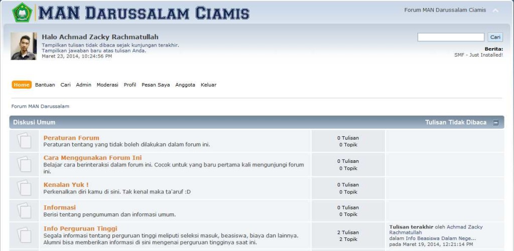 Forum MAN Darussalam - Indeks