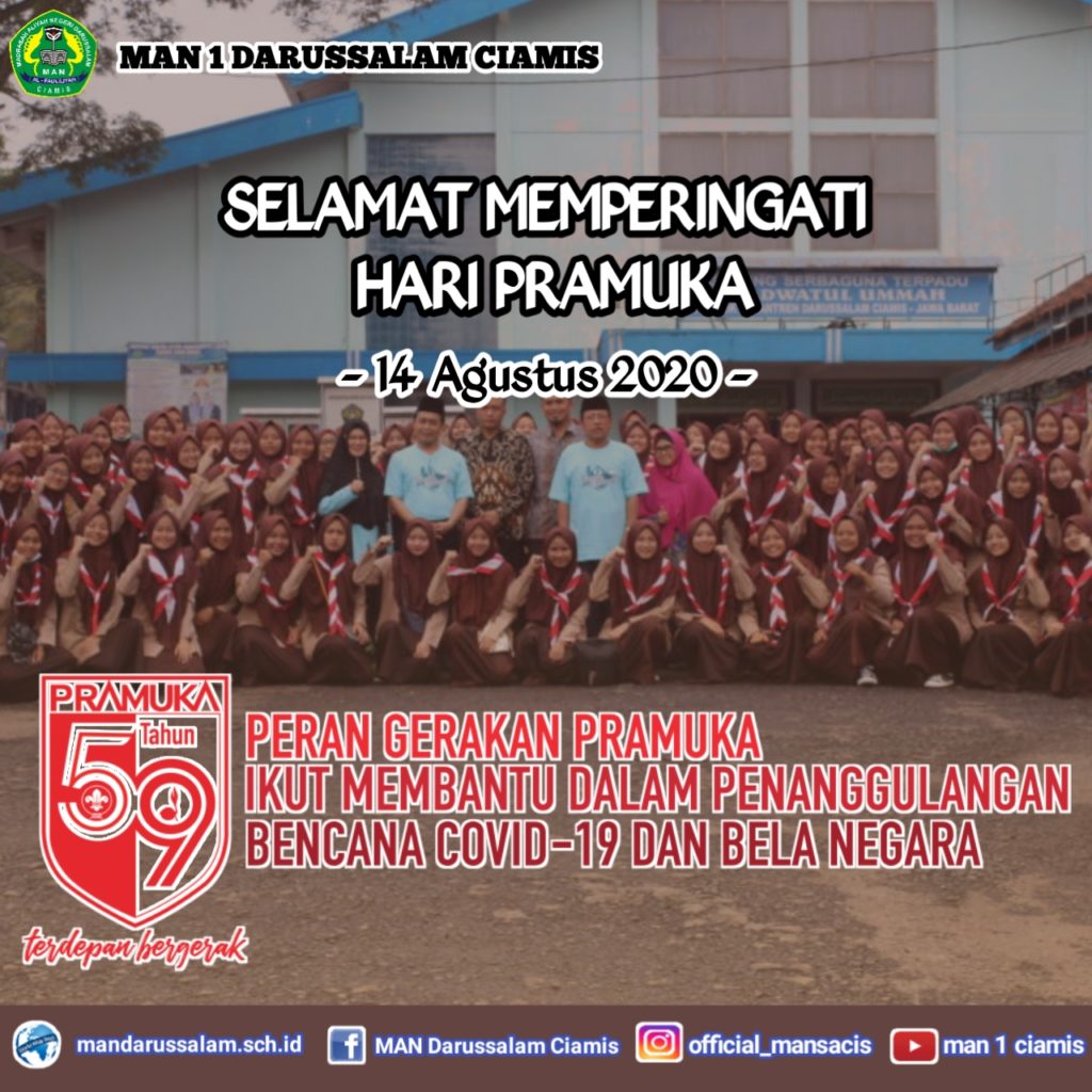 Selamat Memperingati Hari Pramuka ke59 MAN Darussalam