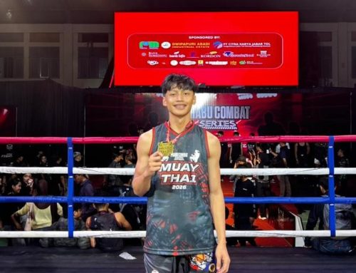 Sabet Juara 1 Kelas 57kg, Pandu Nagara (XI-E) Harumkan Nama MAN 1 Darussalam Ciamis di Prabu Combat Series 2026 Cabang Olahraga Muay Thai.